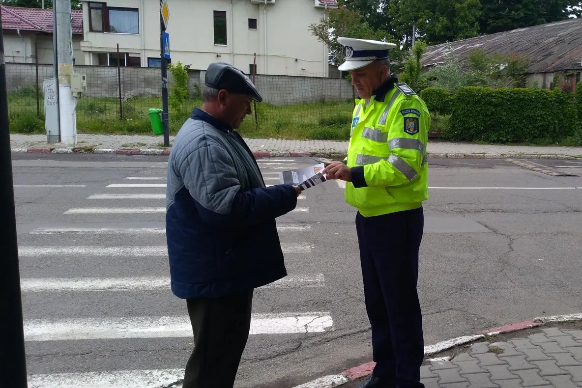 Polițiștii călărășeni au organizat mai multe acțiuni pentru siguranța pietonilor