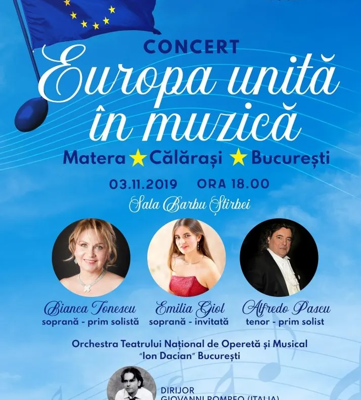 Concert al orchestrei Teatrului Național de Operetă „Ion Dacian”, astăzi, de la ora 18.00