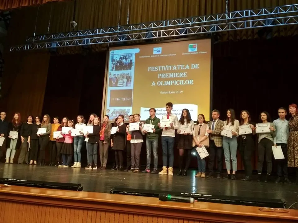 132 de elevi olimpici au fost premiați de ISJ și Consiliul Județean Călărași