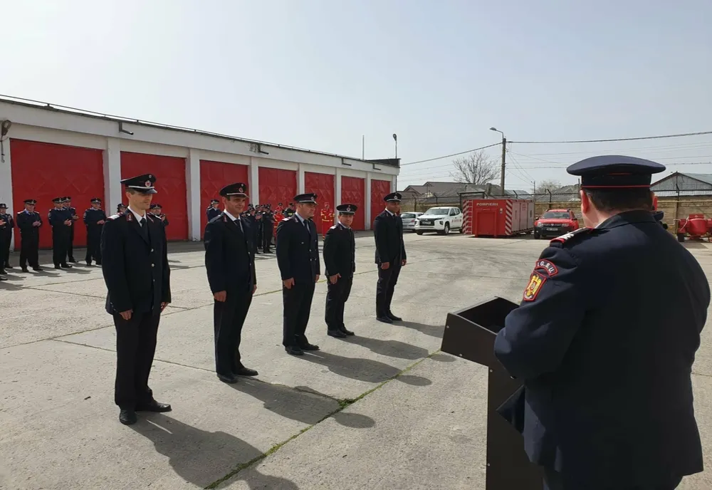 Pompieri militari avansați  în grad la ISU Călărași