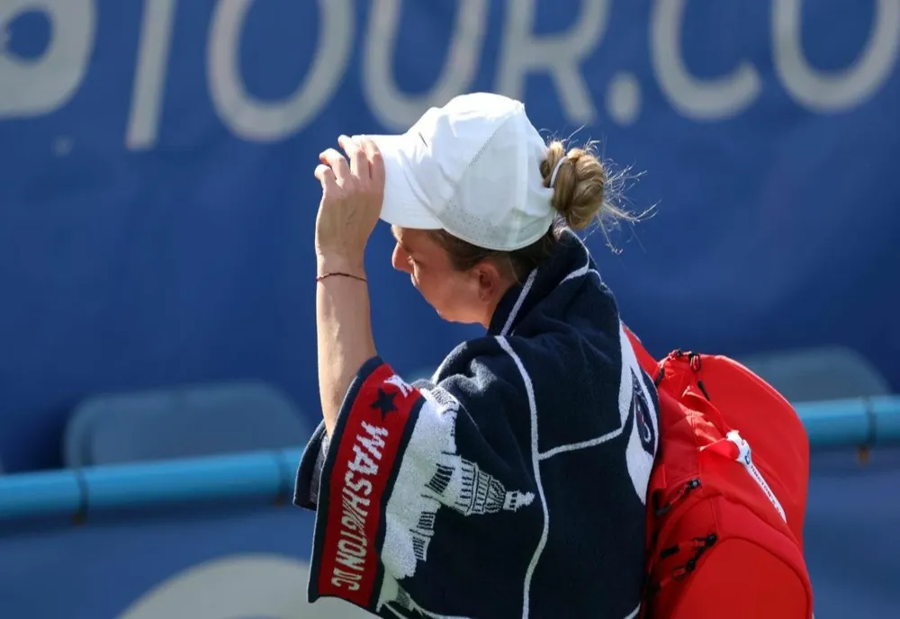 Simona Halep, doborâtă de caniculă la Washington