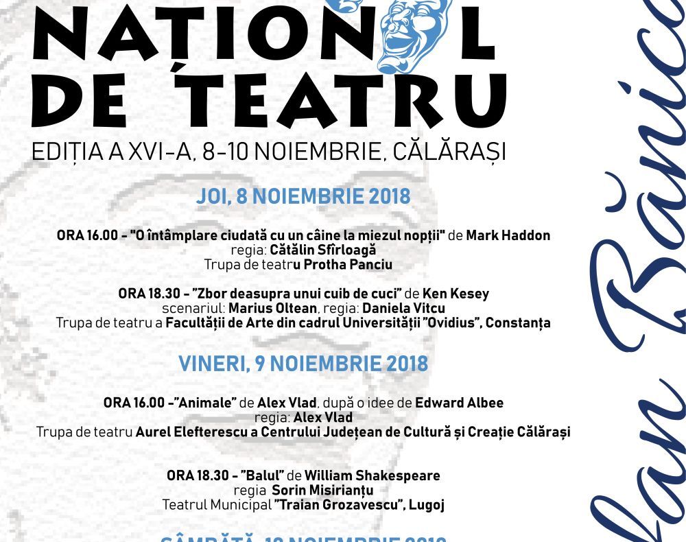 Programul Festivalului Național de Teatru „Ștefan Bănică”