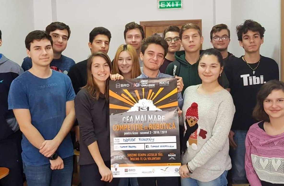 Echipa de robotică a CN Barbu Știrbei Călărași a câștigat un proiect de 5.000 euro
