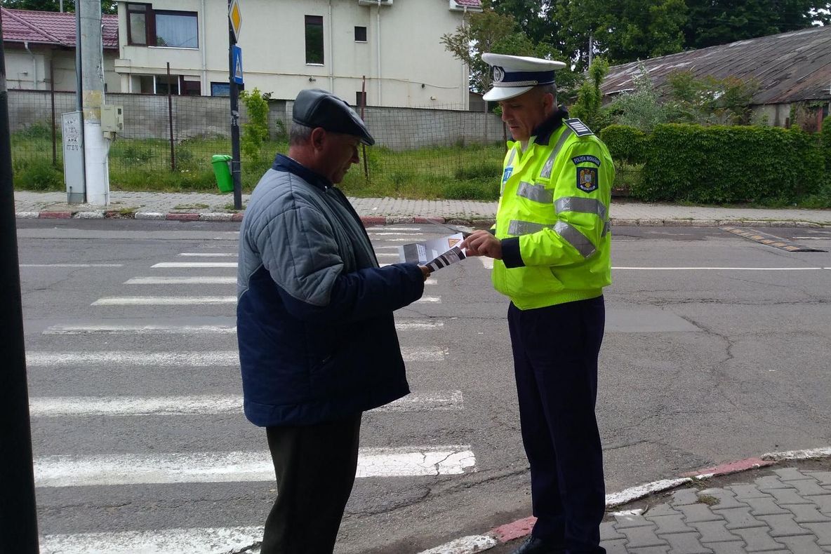Polițiștii călărășeni au organizat mai multe acțiuni pentru siguranța pietonilor
