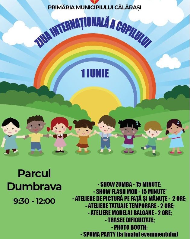 Program special pentru cei mici, organizat de Primăria Călărași cu ocazia Zilei Copilului