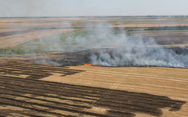 Pompierii călărășeni au intervenit la peste 40 de incendii de miriști de la începutul lunii