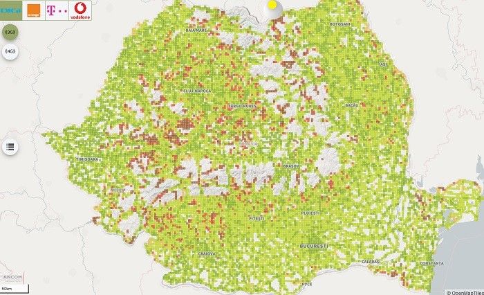 ANCOM a lansat platforma aisemnal.ro. Poți vedea cât de bun este semnalul la mobil acolo unde locuiești
