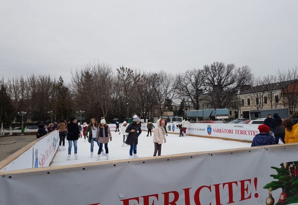 Patinoarul în aer liber revine la Călărași și iarna aceasta!