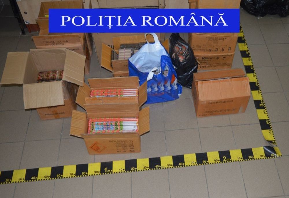Peste 2.000 de articole pirotehnice, confiscate de polițiștii călărășeni