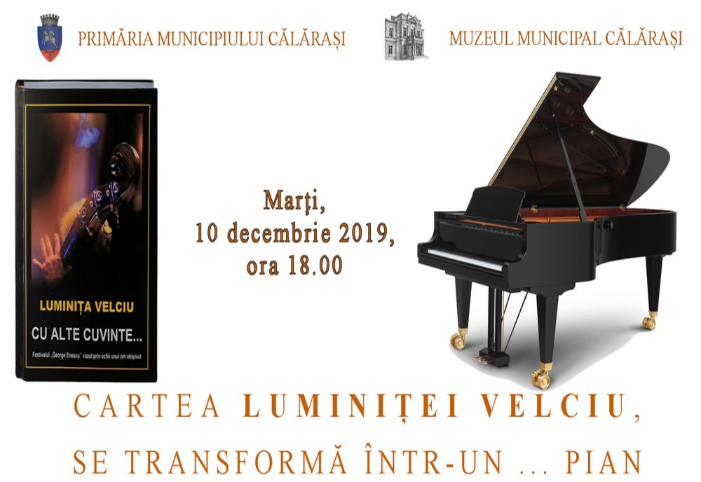 Cartea „Cu alte cuvinte... Festivalul George Enescu văzut prin ochii unui om obișnuit” va fi lansată marți, la Călărași