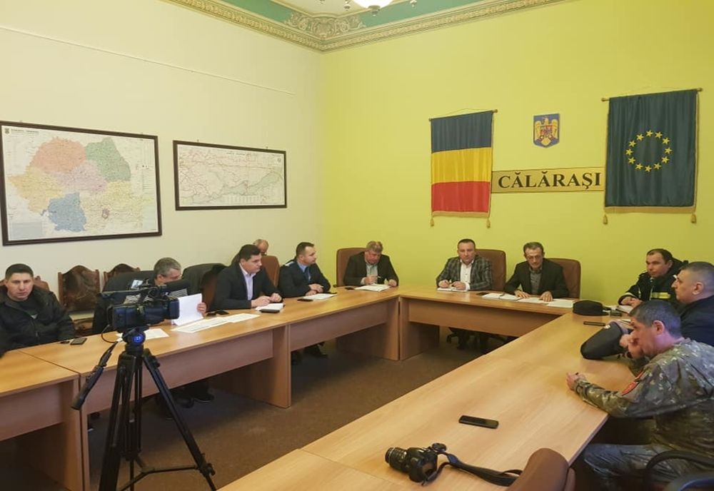 Cod Roșu de fenomene meteo periculoase: A fost convocat Comandamentul Județean pentru Situații de Urgență Călărași