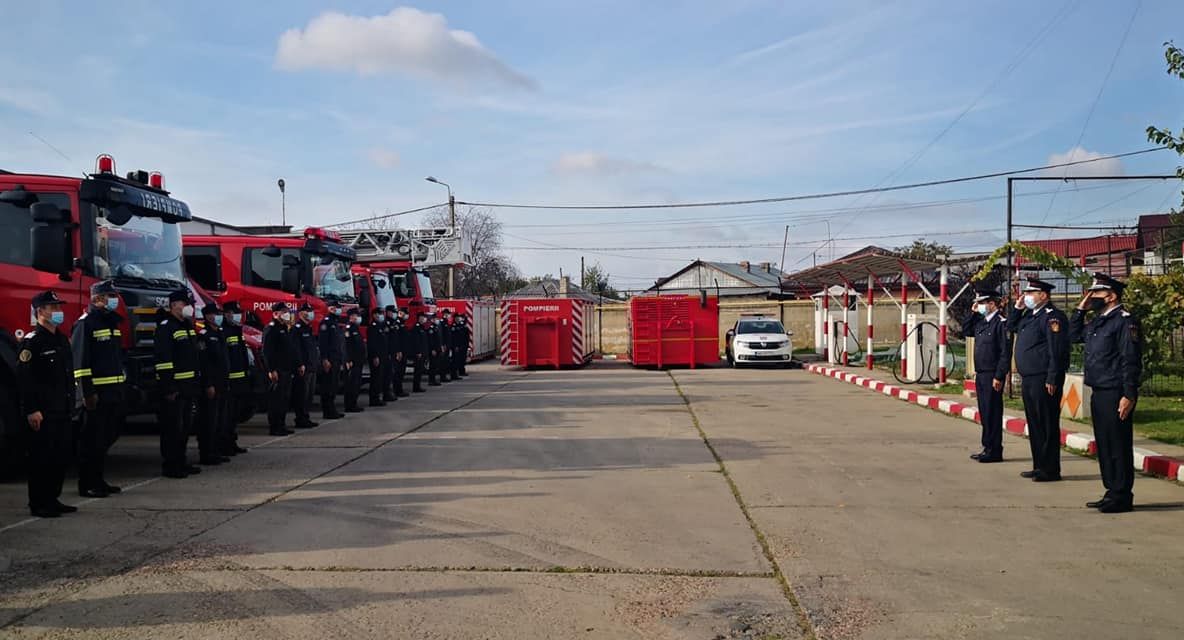 Moment de reculegere la ISU Călărași: “Nu vă vom uita niciodată domnule comandant!”