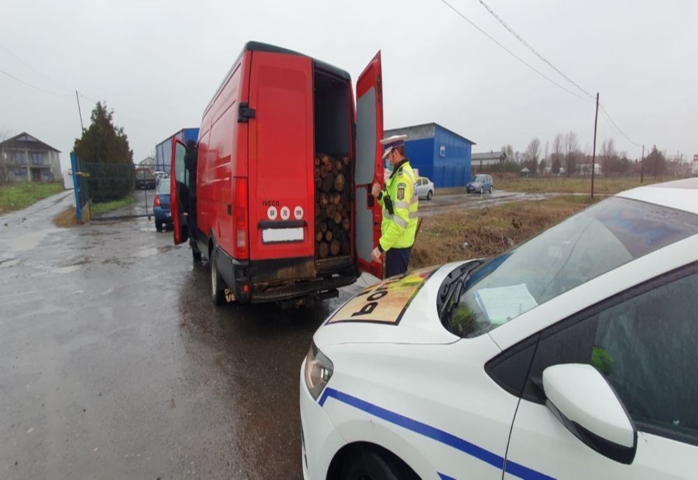 RAZII ale polițiștilor călărășeni pentru prevenirea și combaterea delictelor silvice. Amenzi drastice