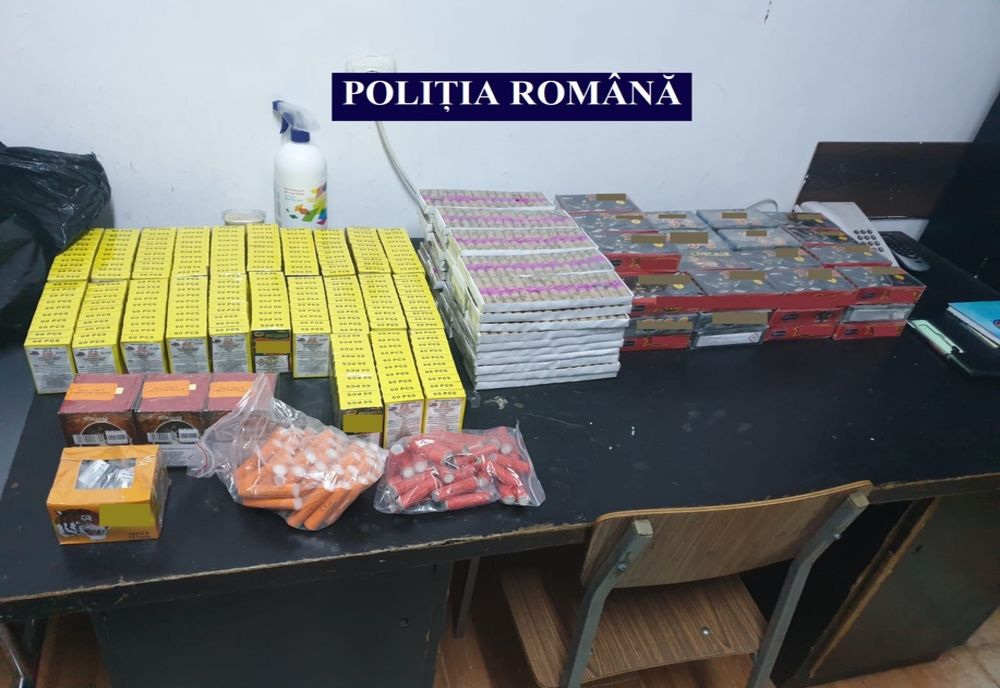 Șofer care consumase canabis, prins de poliție cu mașina plină de petarde