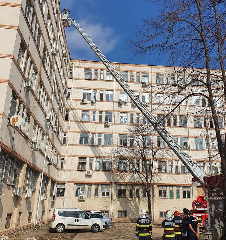 Simulare de incendiu la Spitalului Judeţean de Urgenţă Călărași