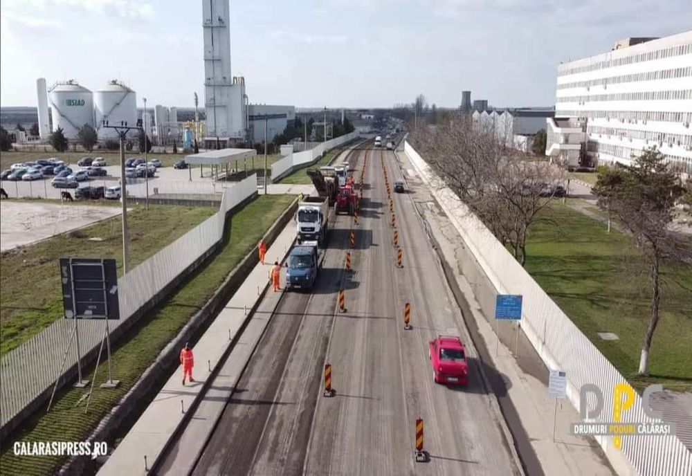  Începe asfaltarea drumului de acces din municipiul Călărași - DJ 306A. Rute alternative