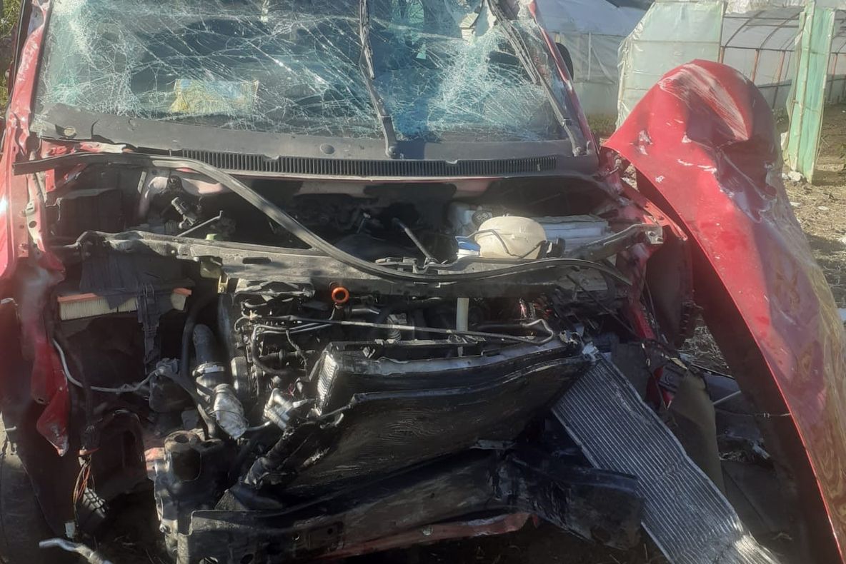 FOTO Accident teribil la Nana. Patru persoane au ajuns la spital