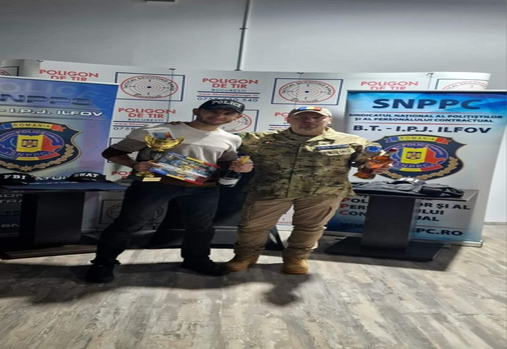 Polițist călărășean, locul I la tir sportiv 