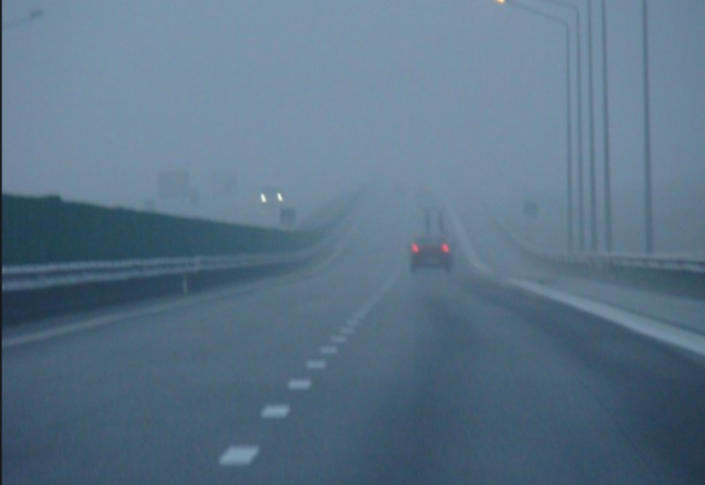 Vizibilitate redusă din cauza ceții pe A2 și A4