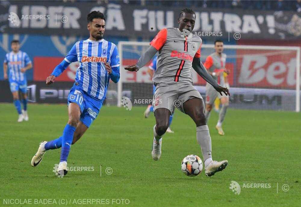 FOTBAL: UNIVERSITATEA CRAIOVA - FCSB 1-1, ÎN SUPERLIGĂ