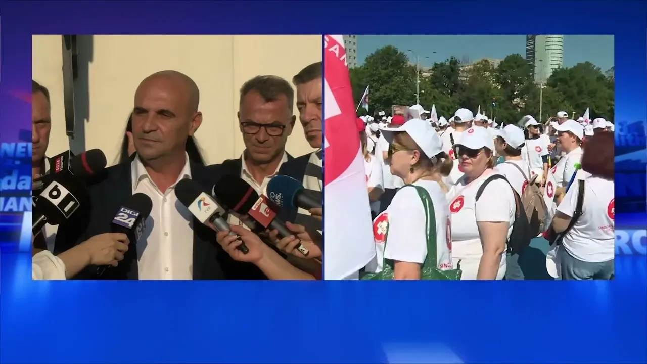 Sindicatele cer urgent o nouă întâlnire cu Nicușor Dan, pentru deblocarea crizei politice