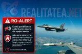Alertă la graniță. Nou mesaj RO-Alert în nordul județului Tulcea. MApN a ridicat de la sol două avioane F-16