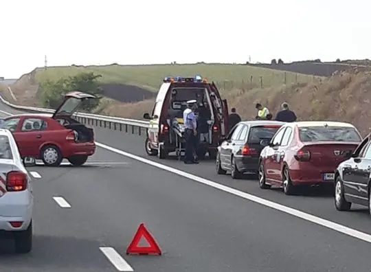 trafic blocat A2