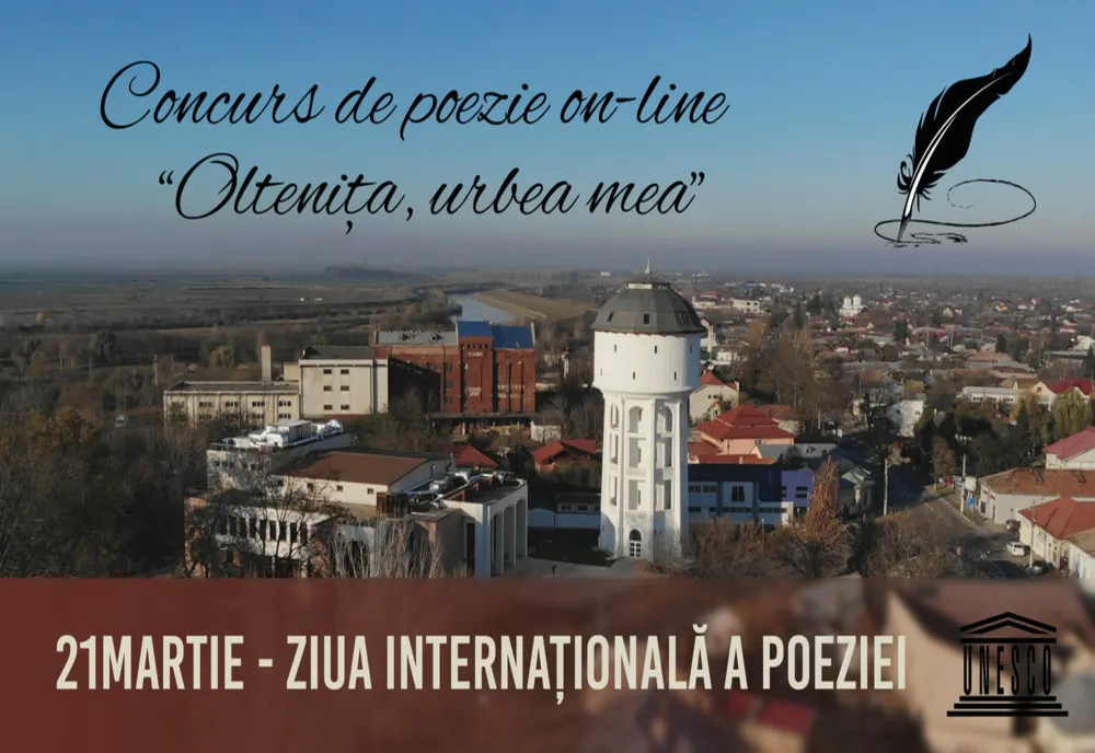Concurs de poezie on-line “Oltenița, urbea mea”