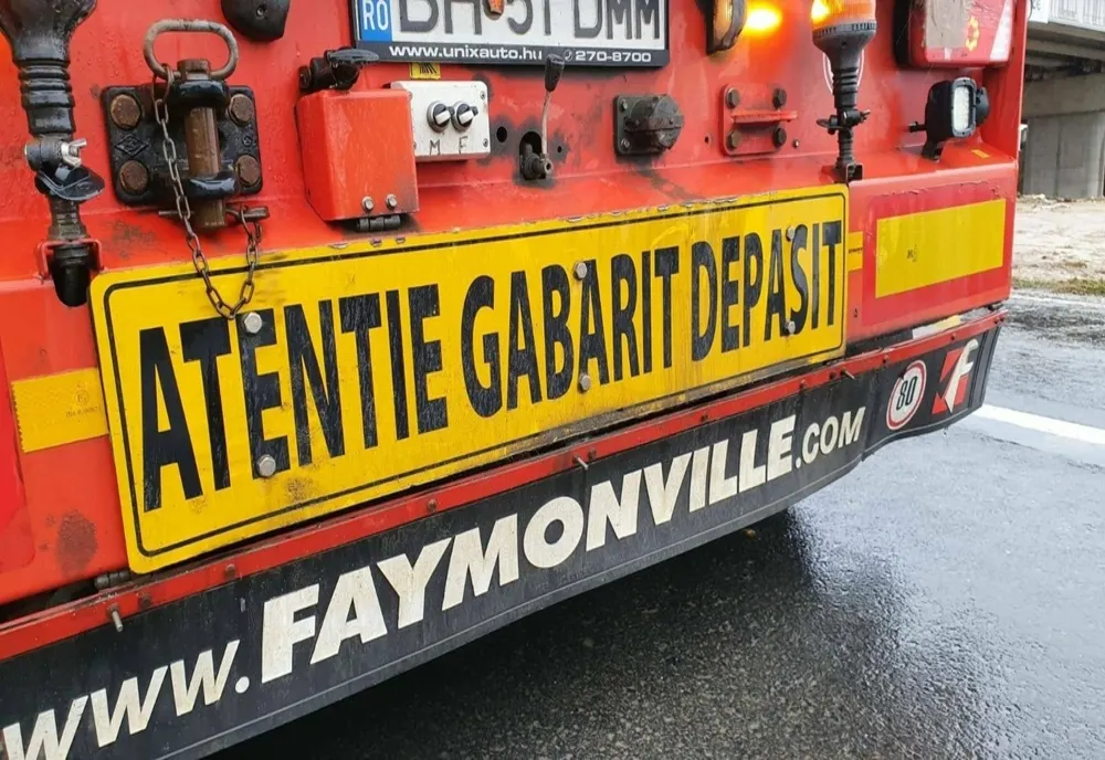 Transporturi agabaritice pe două rute Borș PTF (județul Bihor)- Poarta 7 Constanța și Nădlac II – DN65 B (Bradu, județul Argeș)
