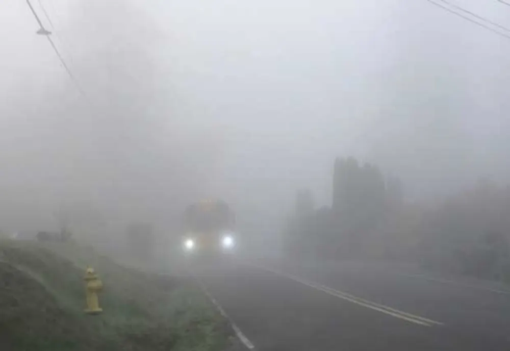 Trafic rutier afectat de ceață pe drumuri din mai multe județe