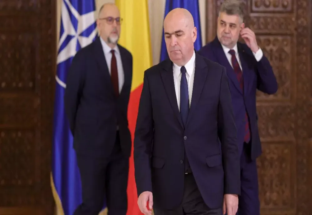ȘEDINȚĂ A LIDERILOR COALIȚIEI ÎNAINTE DE INSTALAREA LA COTROCENI A LUI BOLOJAN