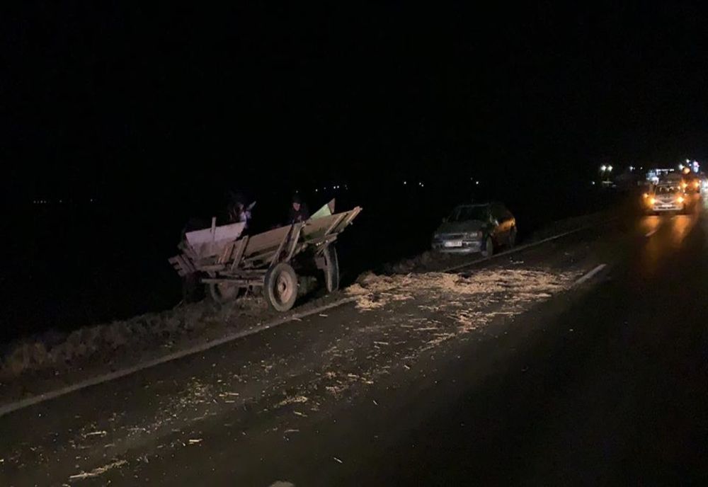 Accident rutier cu două victime, la Canton, din cauza unei căruțe nesemnalizate