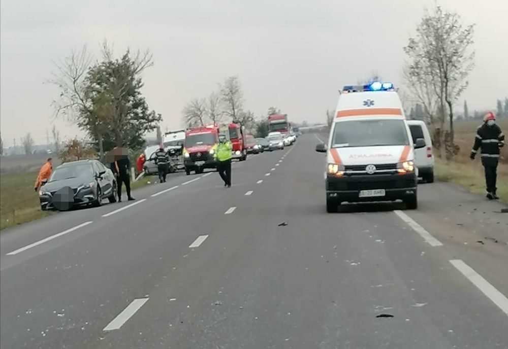 FOTO| Accident teribil în Ialomița. 4 pesoane rănite