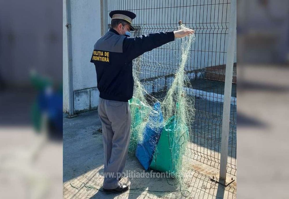 Plase de pescuit confiscate de poliţiştii de frontieră călărăşeni