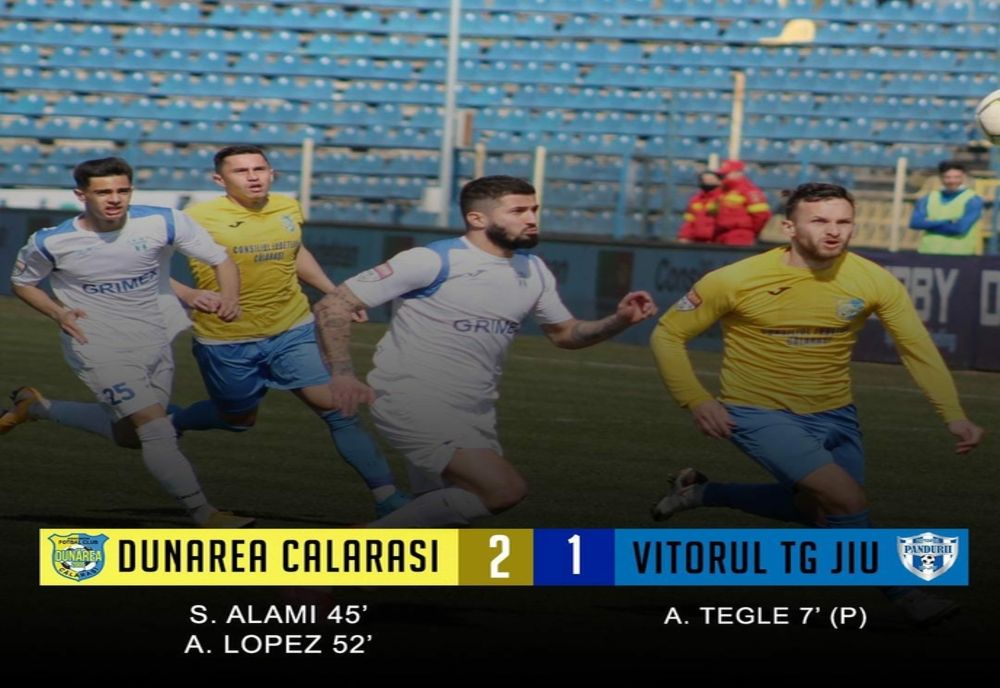 Dunărea Călăraşi a obţinut calificarea în play-off-ul Ligii a II-a