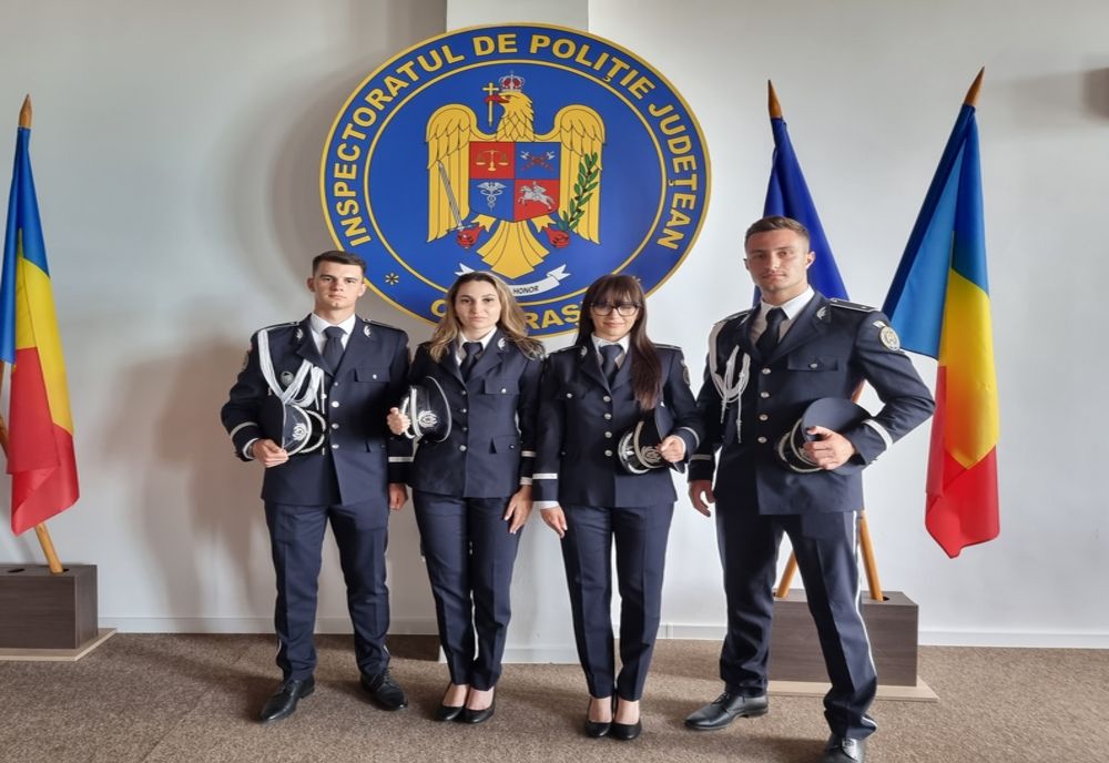 Patru absolvenți ai Academiei de Poliție au fost repartizați la Călărași