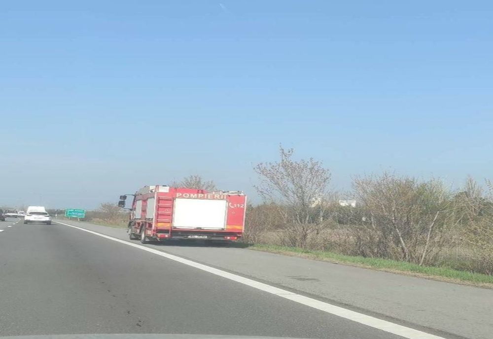 Accident pe Autostrada A2. Trafic îngreunat