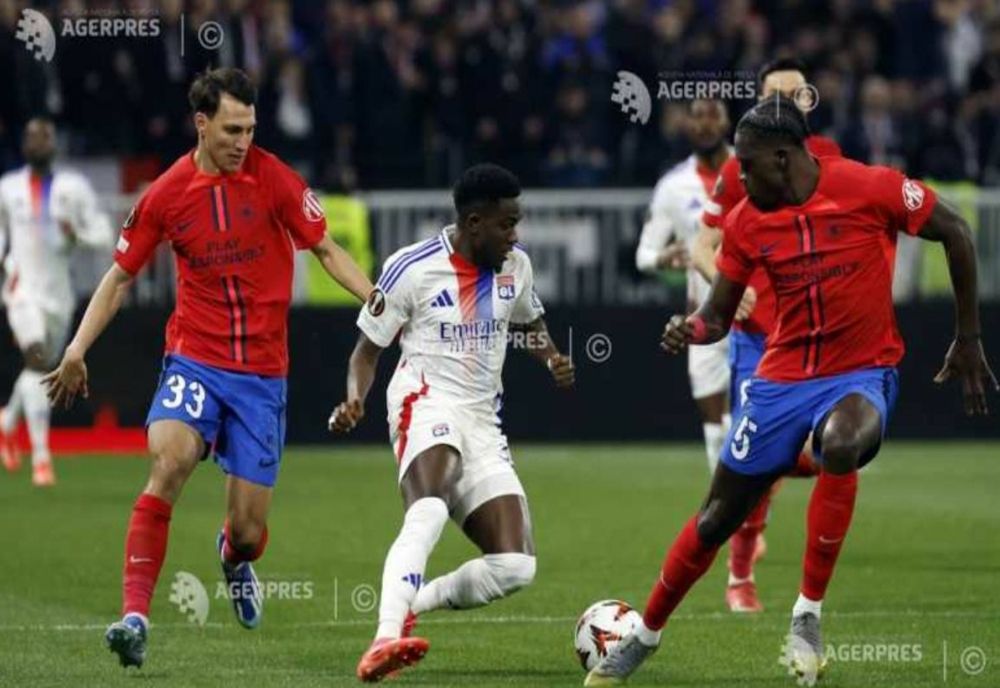 FOTBAL: FCSB, ELIMINATĂ DIN EUROPA LEAGUE DE OLYMPIQUE LYON, CARE A CÂȘTIGAT CU 4-0