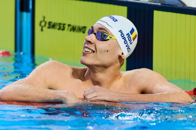 David Popovici revine în competiție! Va concura în trei probe la Trofeul „Sette Colli” de la Roma