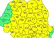 Județul Călărași se va afla sub cod galben de vreme rea până joi