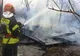Intervenţie la incendiu de locuinţă în localitatea Valea Roşie, comuna Mitreni