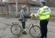 Acțiune preventivă a polițiștilor pentru prevenirea accidentelor la bicicliști și pietoni