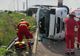  Microbuz răsturnat pe Autostrada Soarelui